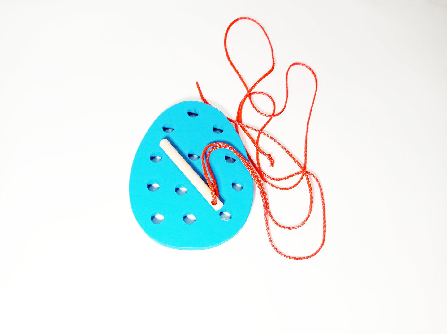 Lacing toy, Easter lacing toy gift for toddlers and kids, easter basket gift, sewing board, busy board, waldorf embroidery handwork board