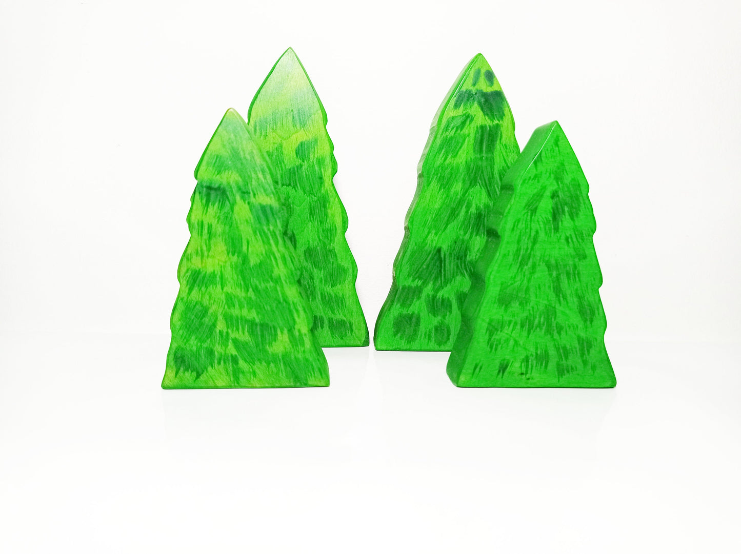 Wooden forest toy, fir tree wooden toy, woods toy, woodland open ended play, forest inspired play set, gift for kids, play scene wooden toy