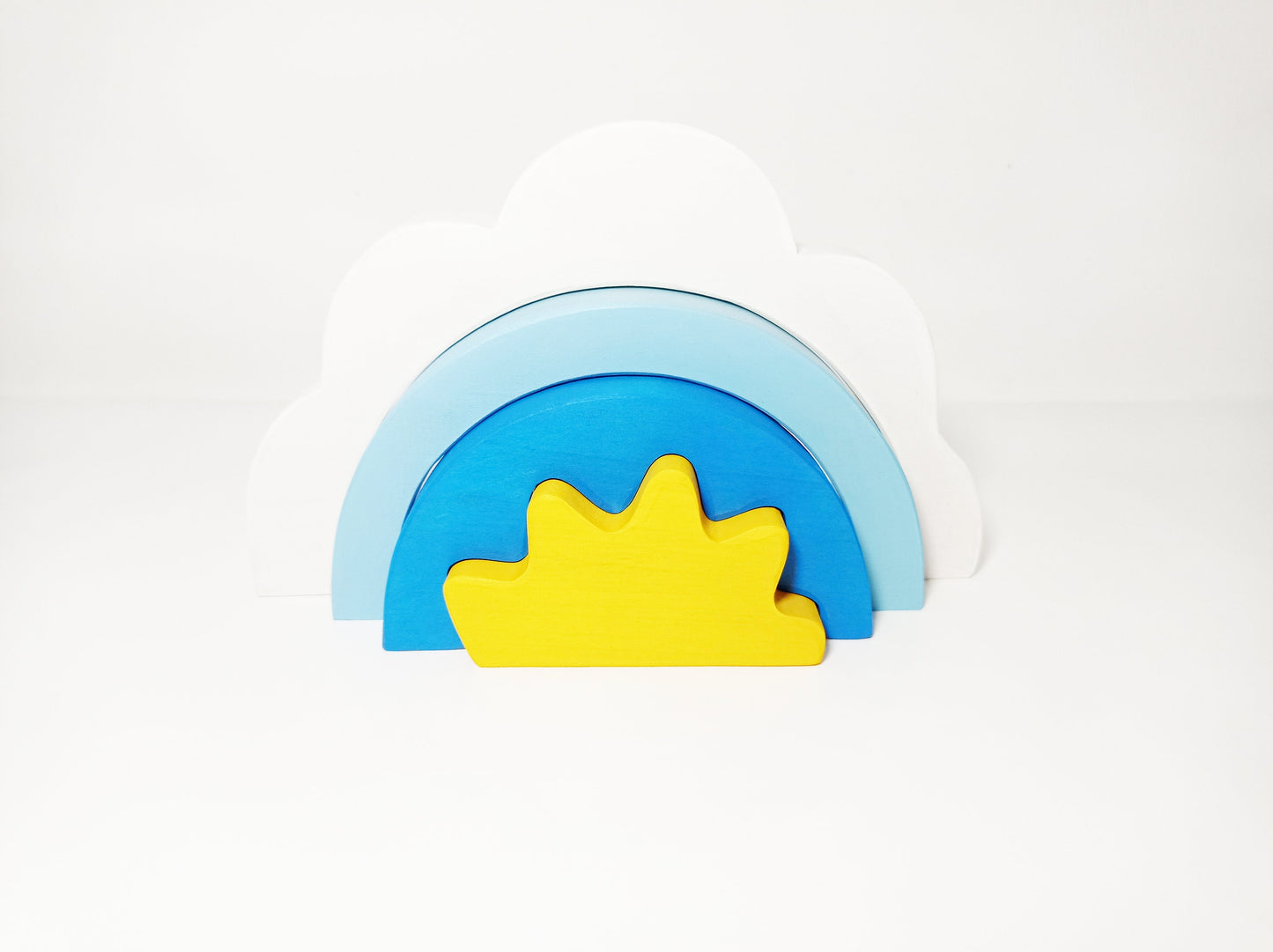 Sun stacker wooden toy, waldorf inspired wooden stacker, sun wooden toy, gift for kids, open ended play toys, wooden stacking sun,