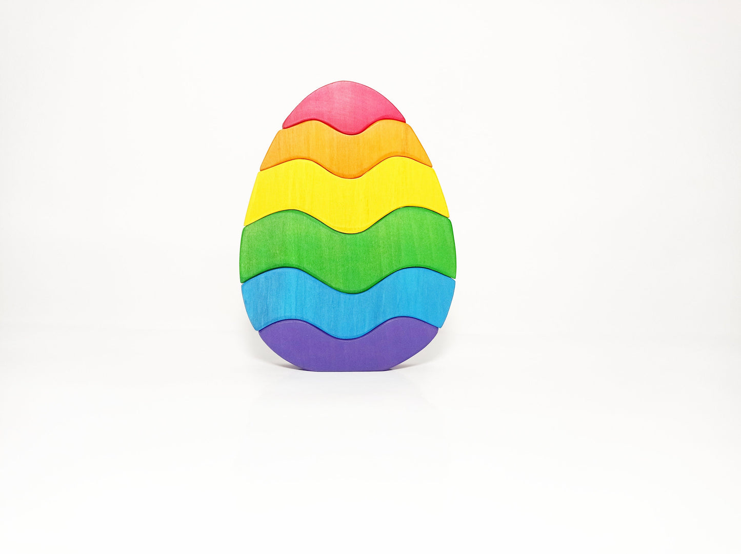 Wooden stacking egg, rainbow stacker, easter wooden toy, easter gift, easter egg, wooden stacking toy, kids gift, easter, wooden toy