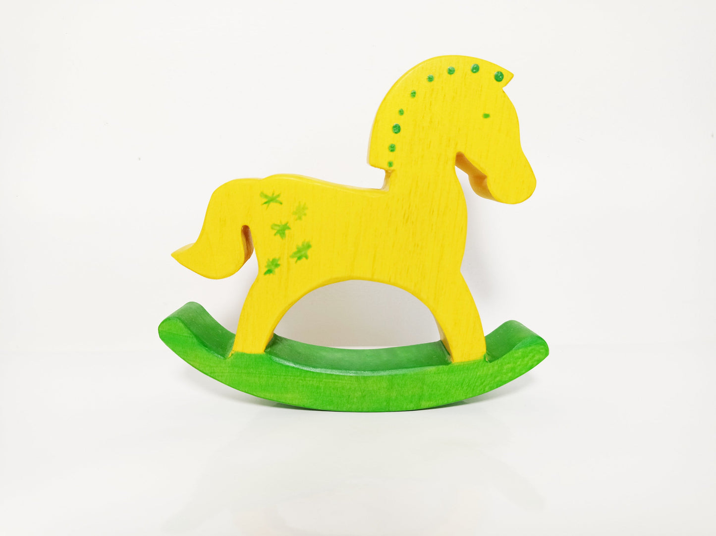 Rocking horse wooden toy, wooden rocking horse, rocking horse wooden toy for dolls, shabby wooden nursery decoration, playroom decor