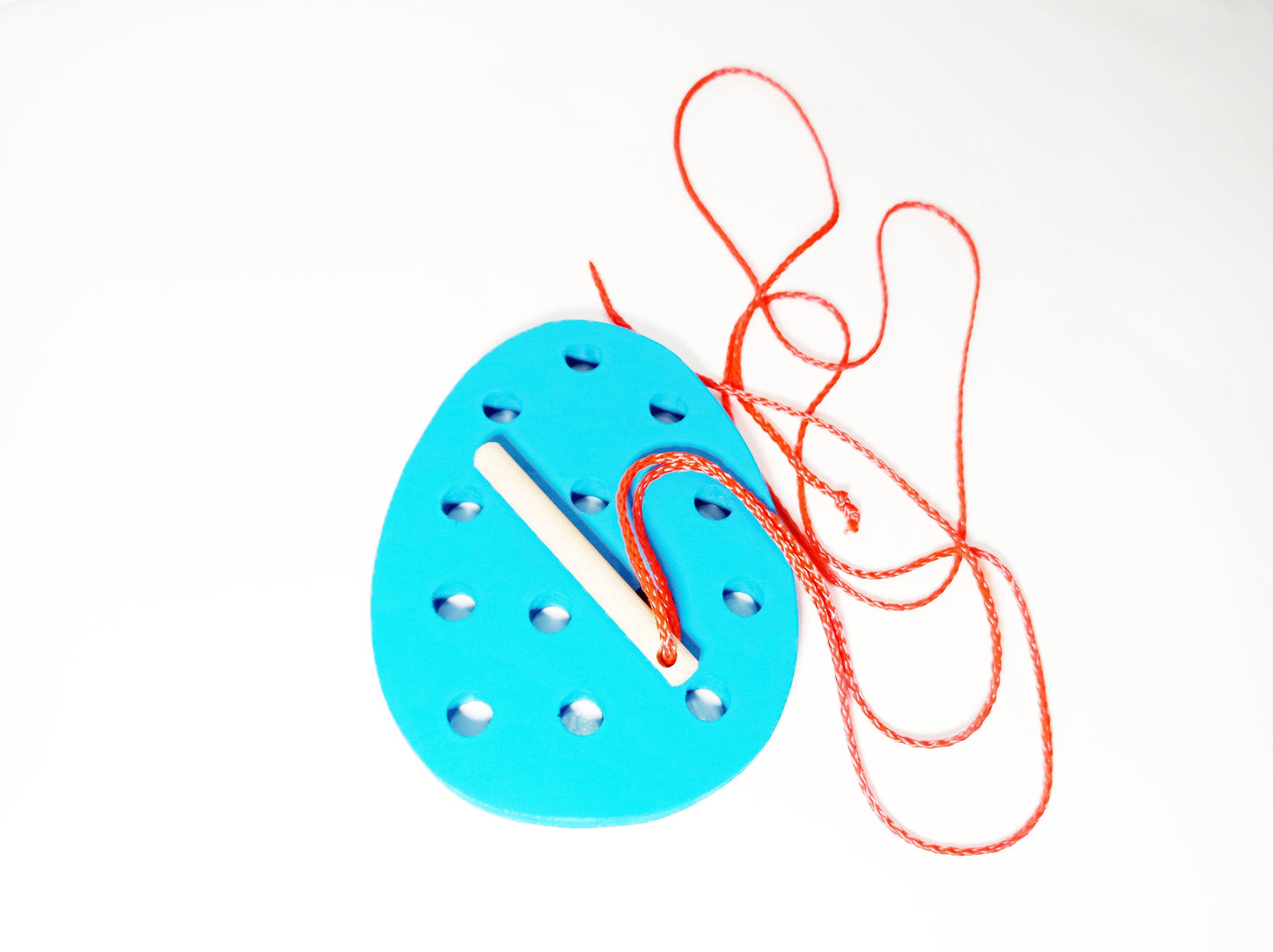 Lacing toy, Easter lacing toy gift for toddlers and kids, easter basket gift, sewing board, busy board, waldorf embroidery handwork board