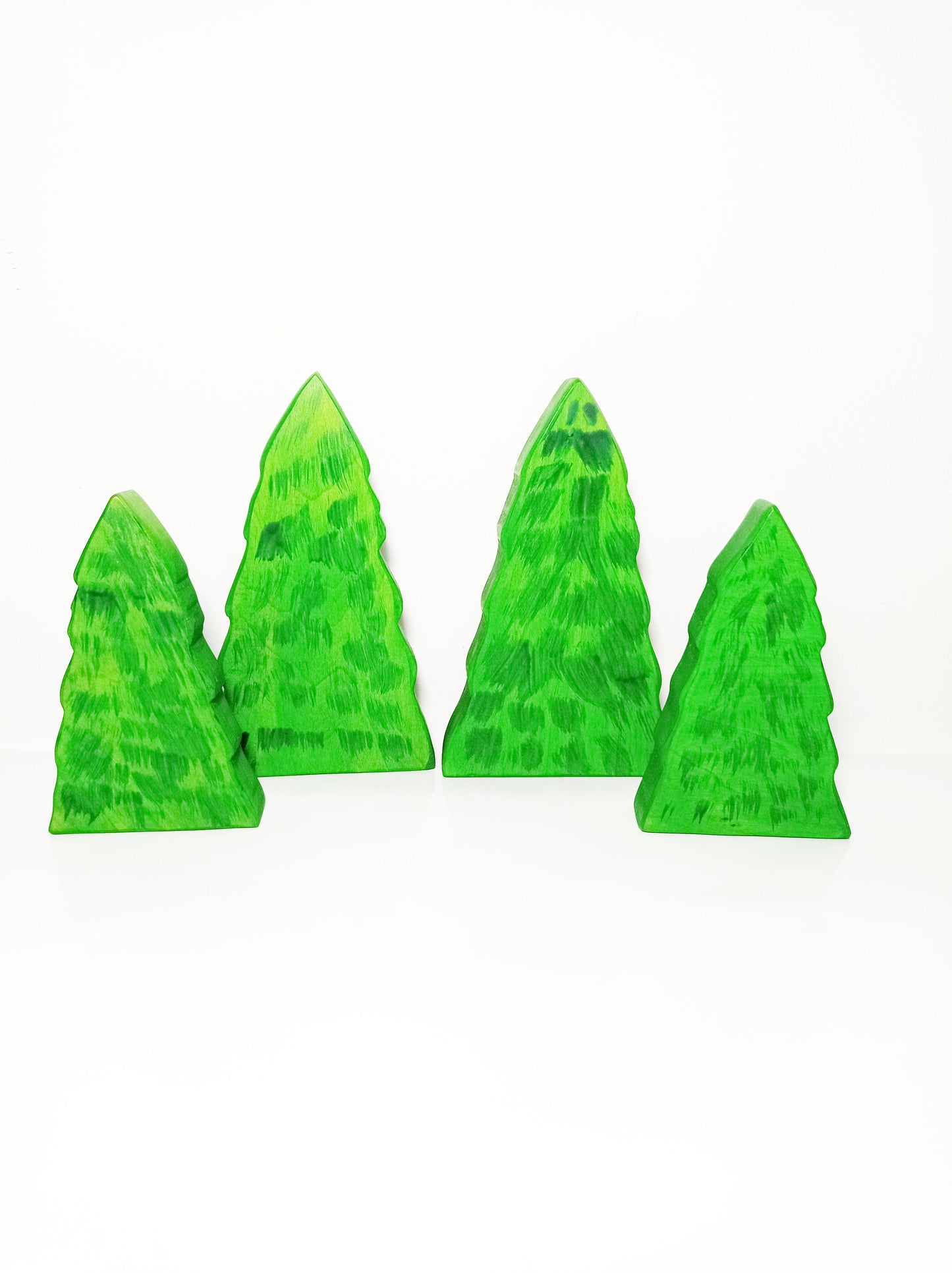 Wooden forest toy, fir tree wooden toy, woods toy, woodland open ended play, forest inspired play set, gift for kids, play scene wooden toy