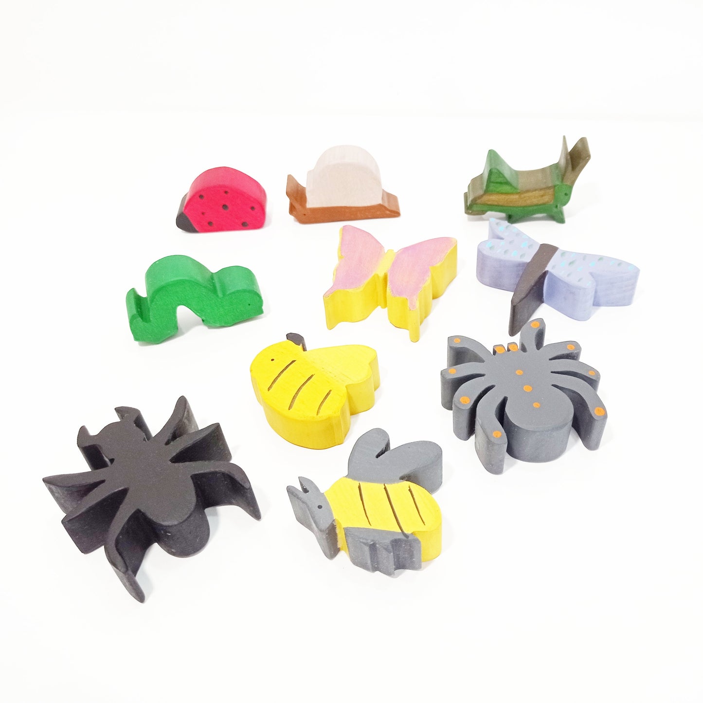 Bugs wooden toy set