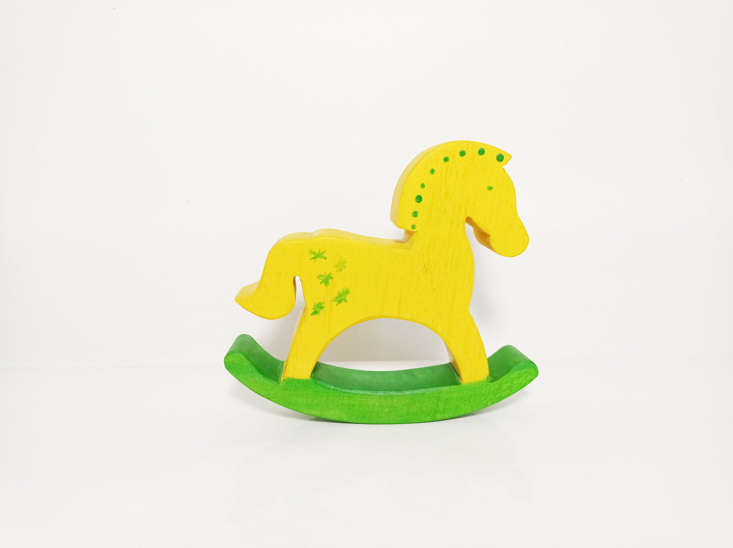 Rocking horse wooden toy, wooden rocking horse, rocking horse wooden toy for dolls, shabby wooden nursery decoration, playroom decor