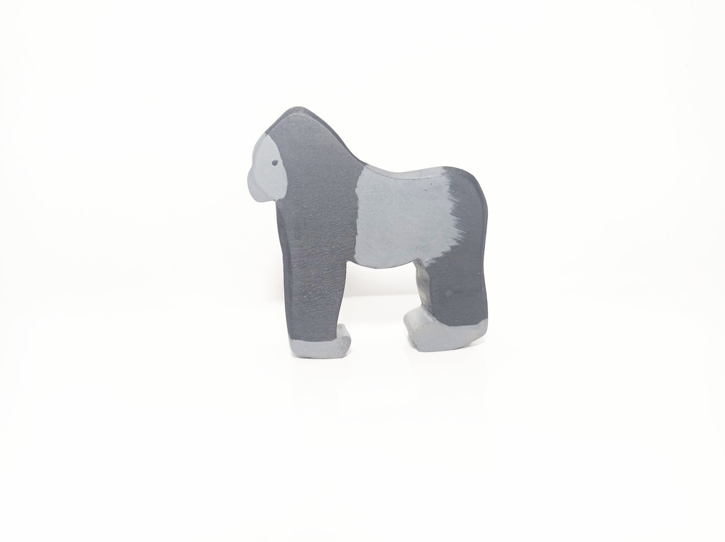 Wooden gorilla toy, waldorf inspired wooden animals toy, gorilla wooden animals, christmas gift for kids, sustainable toys, waldorf animals