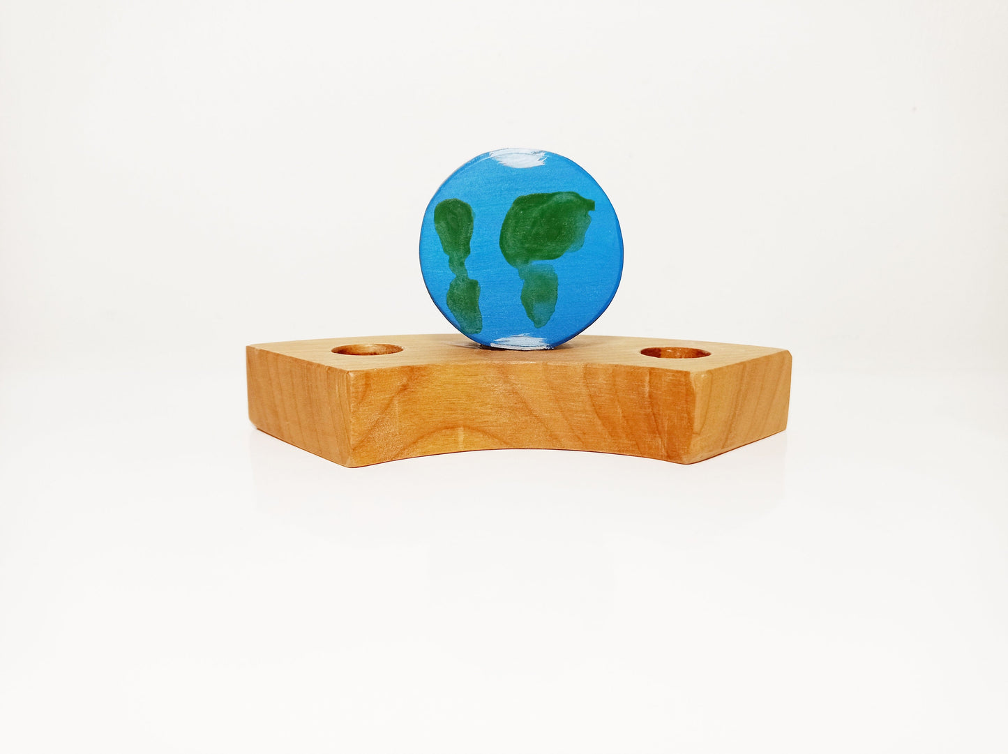 Earth celebration birthday ring ornament, waldorf inspired celebration ornament, seasonal table decoration, waldorf wooden birthday wreath