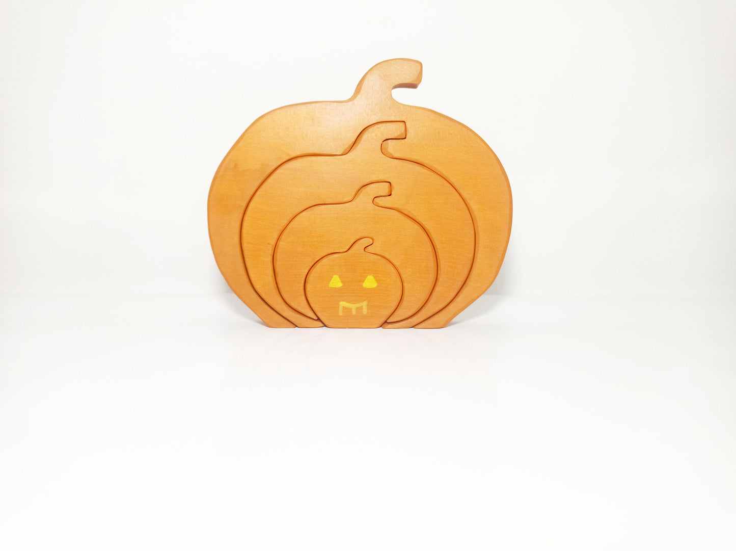 Stacking pumkins wooden toy set, waldorf inspired wooden stacking toy, open ended play, imaginative play, christmas birthday gift for kids,