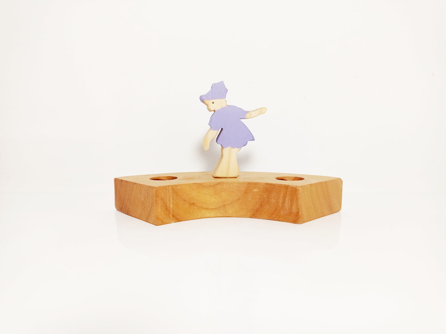 Lavander flower fairy celebration birthday ring ornament, waldorf inspired birthday ring decoration, waldorf seasonal birthday wreath decor