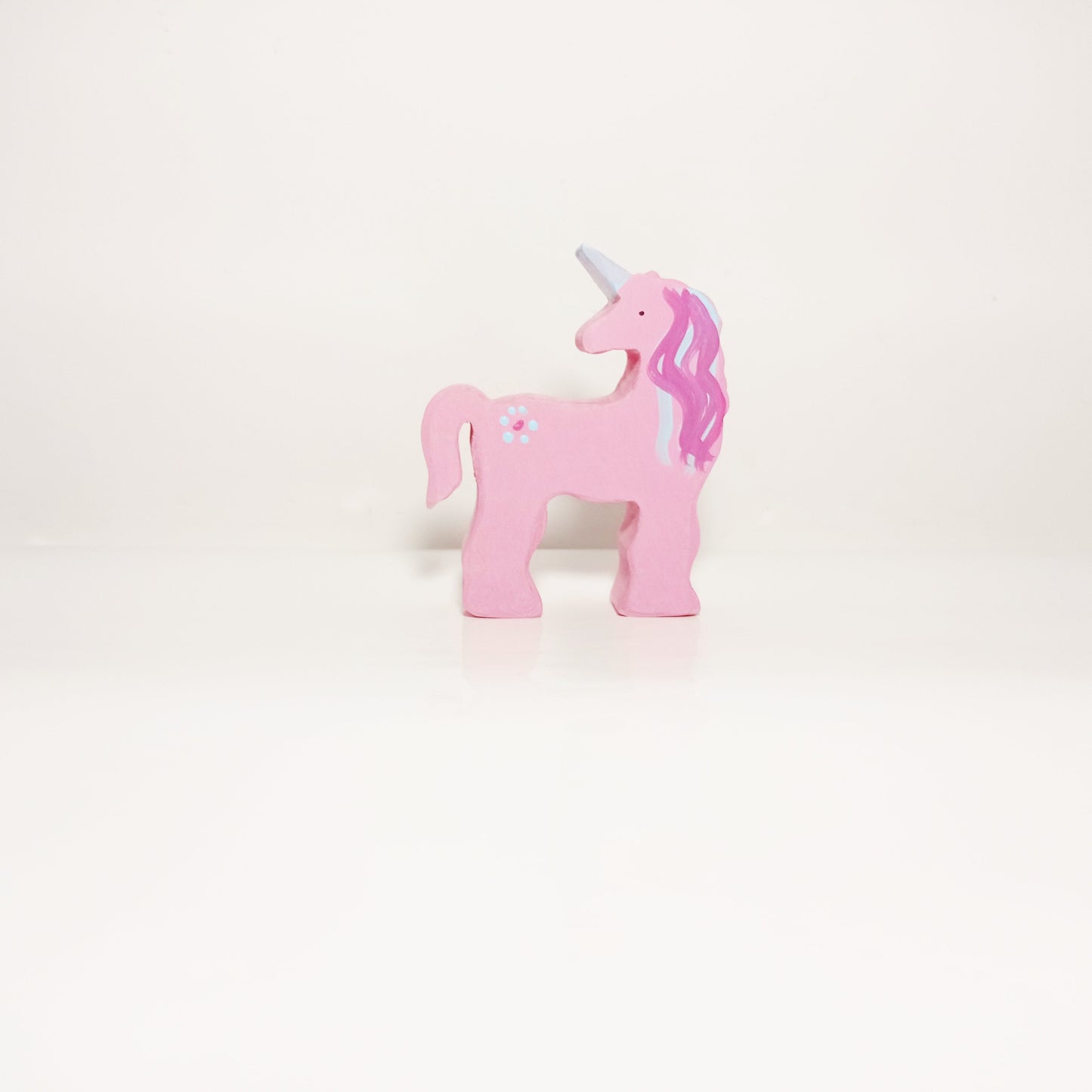 Unicorn wooden waldorf toy, blue unicorn wooden toy, imaginative play, open ended play, waldorf inspired, unicorns, gift for kids