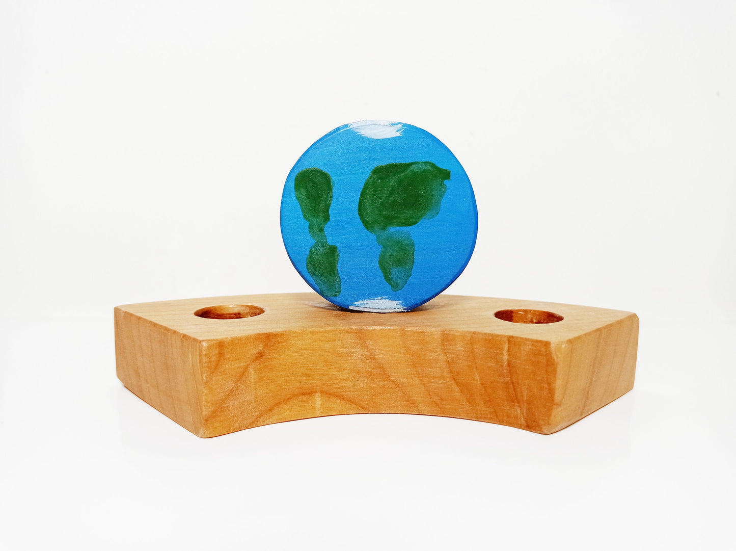 Earth celebration birthday ring ornament, waldorf inspired celebration ornament, seasonal table decoration, waldorf wooden birthday wreath