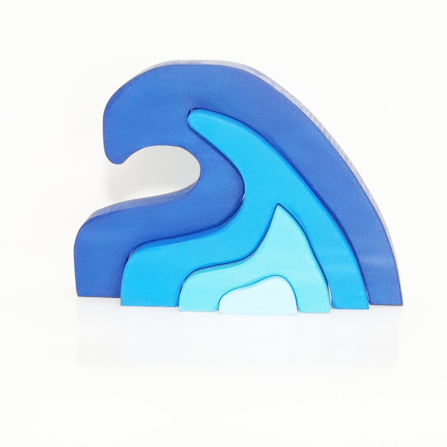 Wave stacker, wooden wave puzzle, waldorf toy, water stacker, stacking toy, elements wooden toy, gift for kids, christmas gift, toddler toy