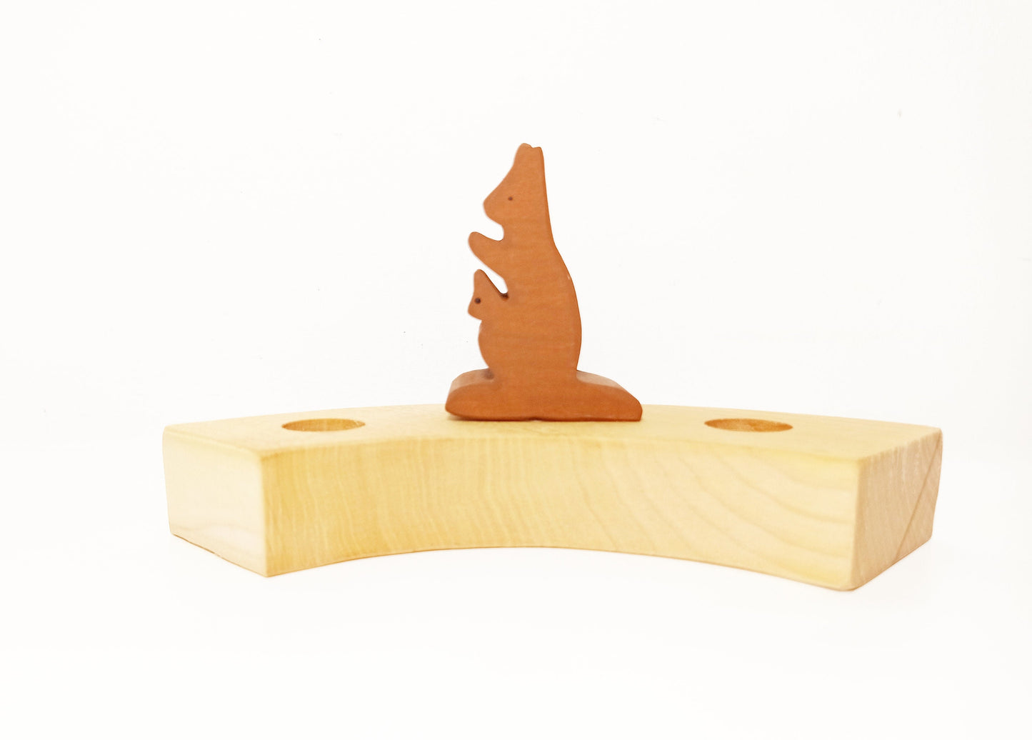 Kangaroo celebration birthday ring ornament, waldorf birthday ring decor kangaroo, seasonal table decoration, waldorf inspired ring ornament