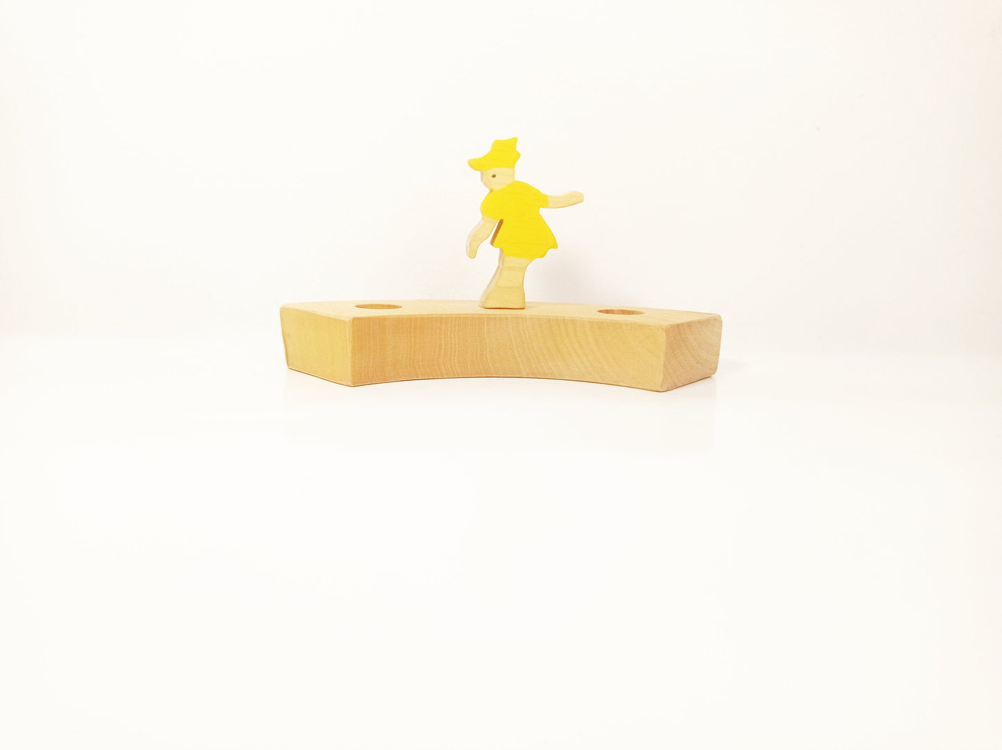 Yellow flower fairy celebration ring ornament, waldorf birthday ring ornament, seasonal table decor, waldorf fairy ornament, flower fairy