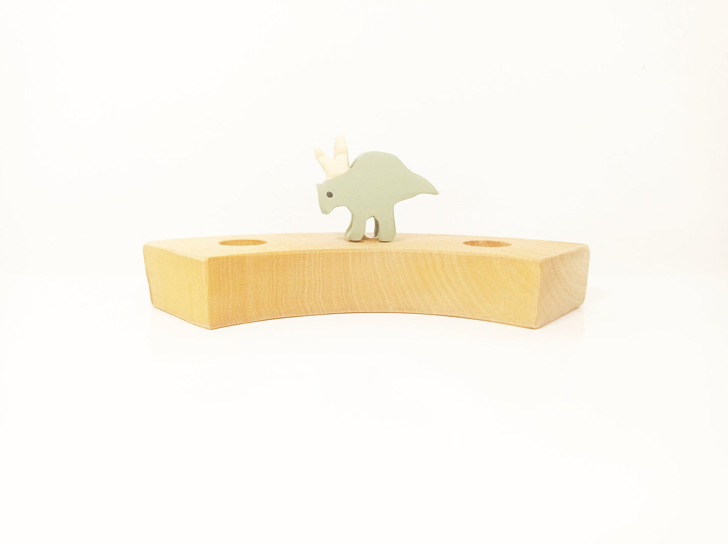 Triceratops dinosaur celebration ring ornament, dino birthday ring decor, waldorf inspired birthday decorations, dino waldorf birthday decor