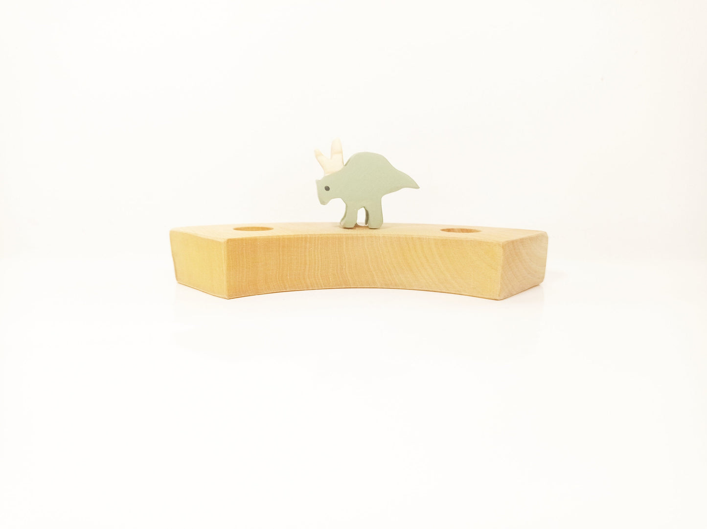 Triceratops dinosaur celebration ring ornament, dino birthday ring decor, waldorf inspired birthday decorations, dino waldorf birthday decor