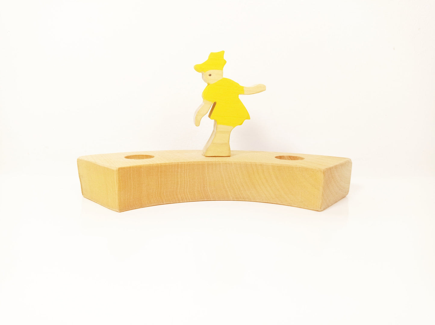 Yellow flower fairy celebration ring ornament, waldorf birthday ring ornament, seasonal table decor, waldorf fairy ornament, flower fairy