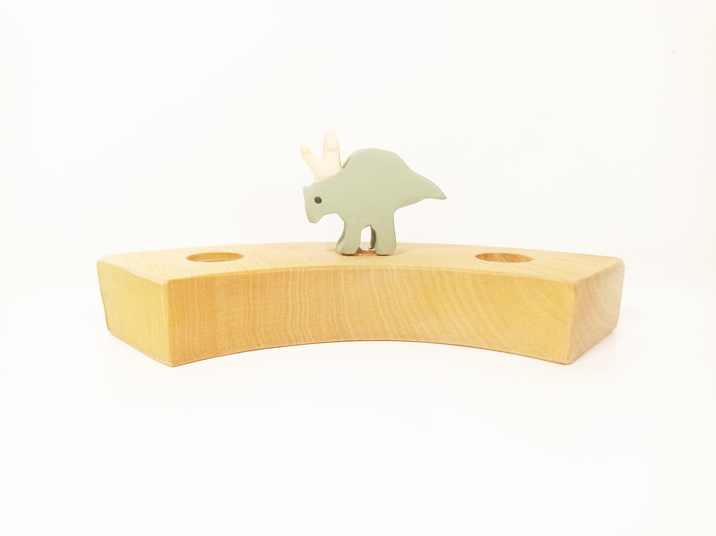 Triceratops dinosaur celebration ring ornament, dino birthday ring decor, waldorf inspired birthday decorations, dino waldorf birthday decor
