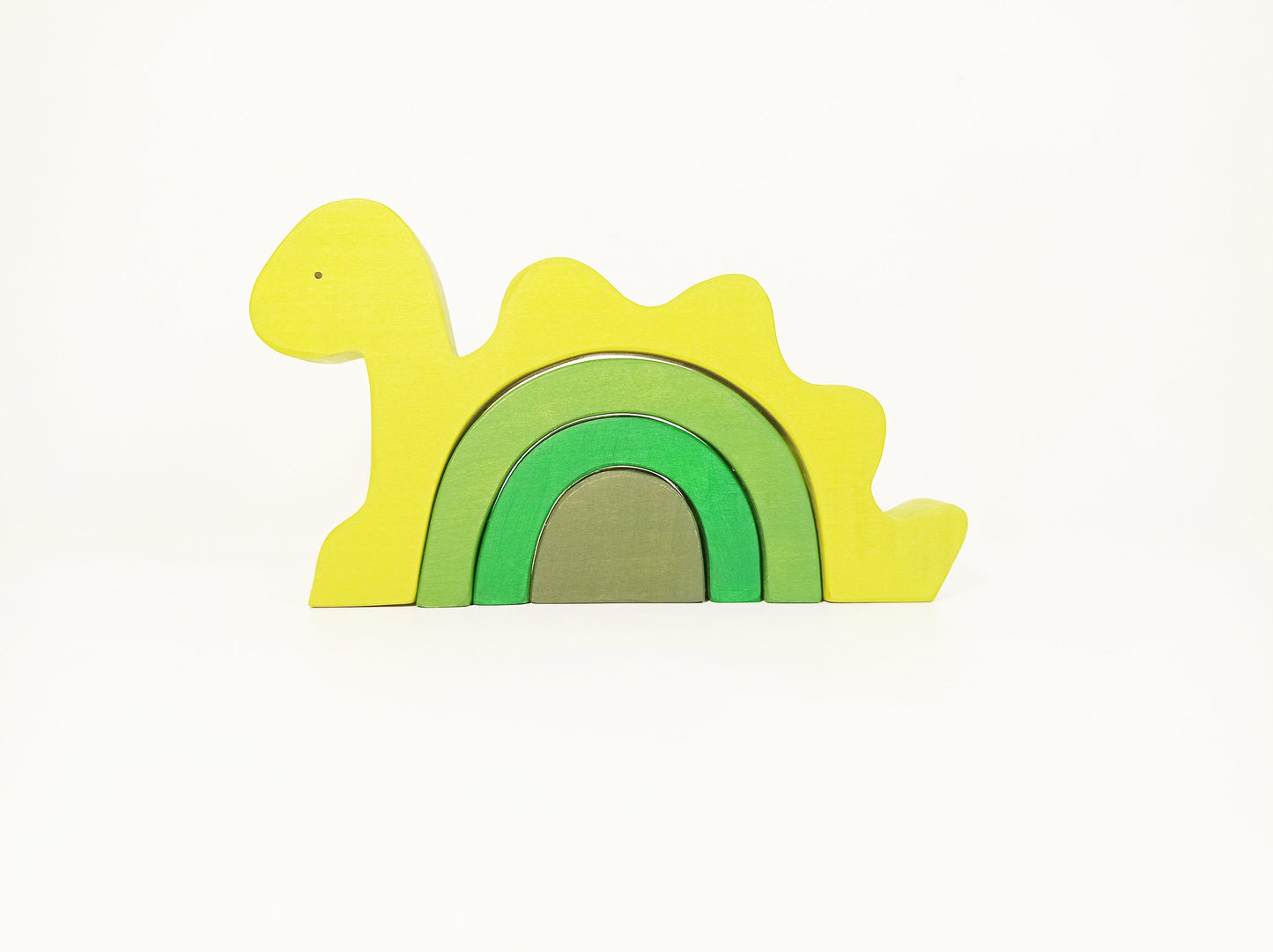 Dinosaur stacker, wooden toy stacker dino, wooden freestanding bedroom decor, nursery decoration, boys and girl bedroom decoration