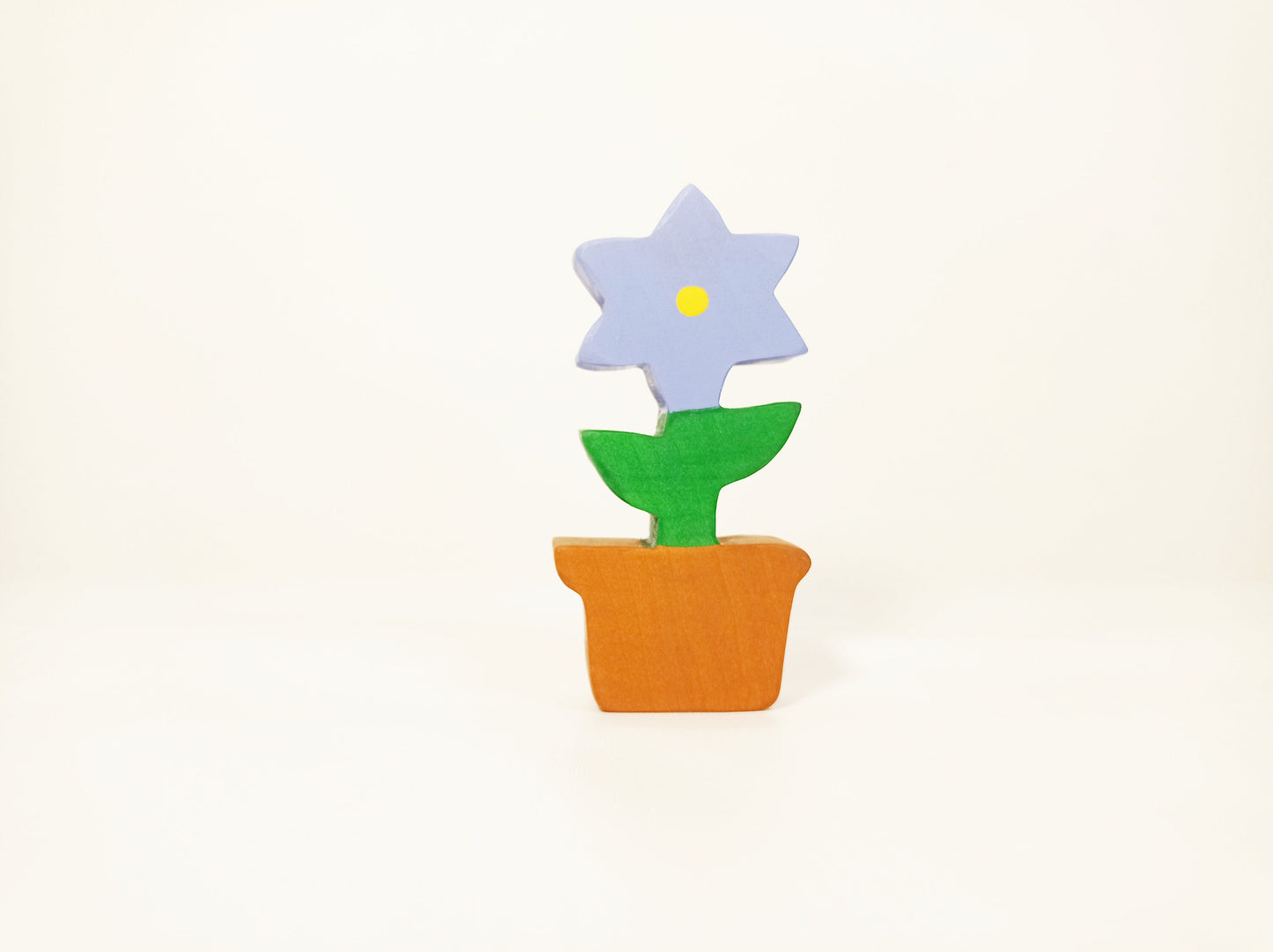 Light purple flower wooden toy, waldorf toy flower, open ended toys, waldorf wooden toys, handmade wooden toys , seasonal nature table decor