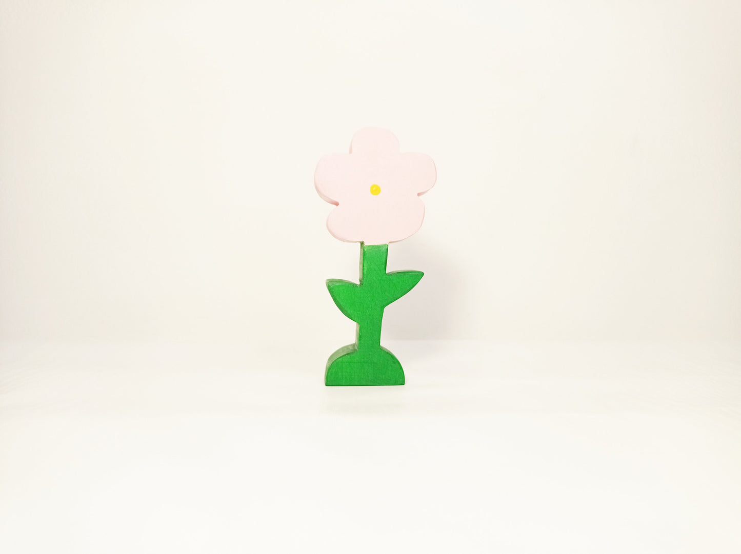 Light pink flower wooden toy, waldorf toy flower, open ended toys, waldorf wooden toys, handmade wooden toys , seasonal nature table decor