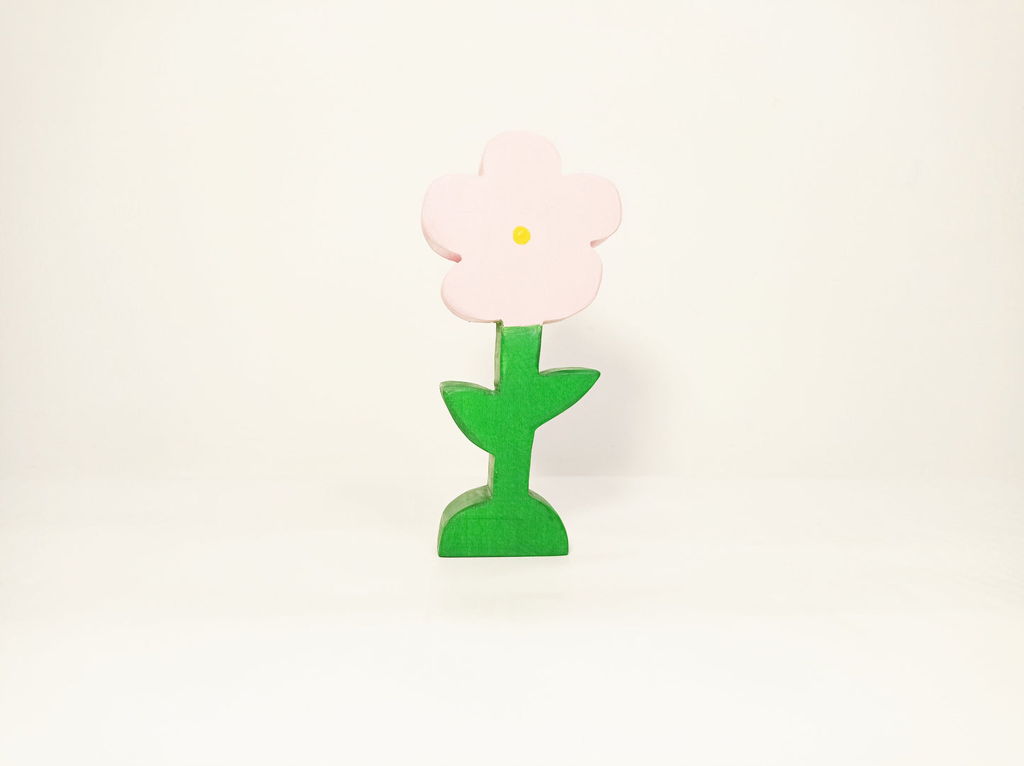 Light pink flower wooden toy, waldorf toy flower, open ended toys, waldorf wooden toys, handmade wooden toys , seasonal nature table decor