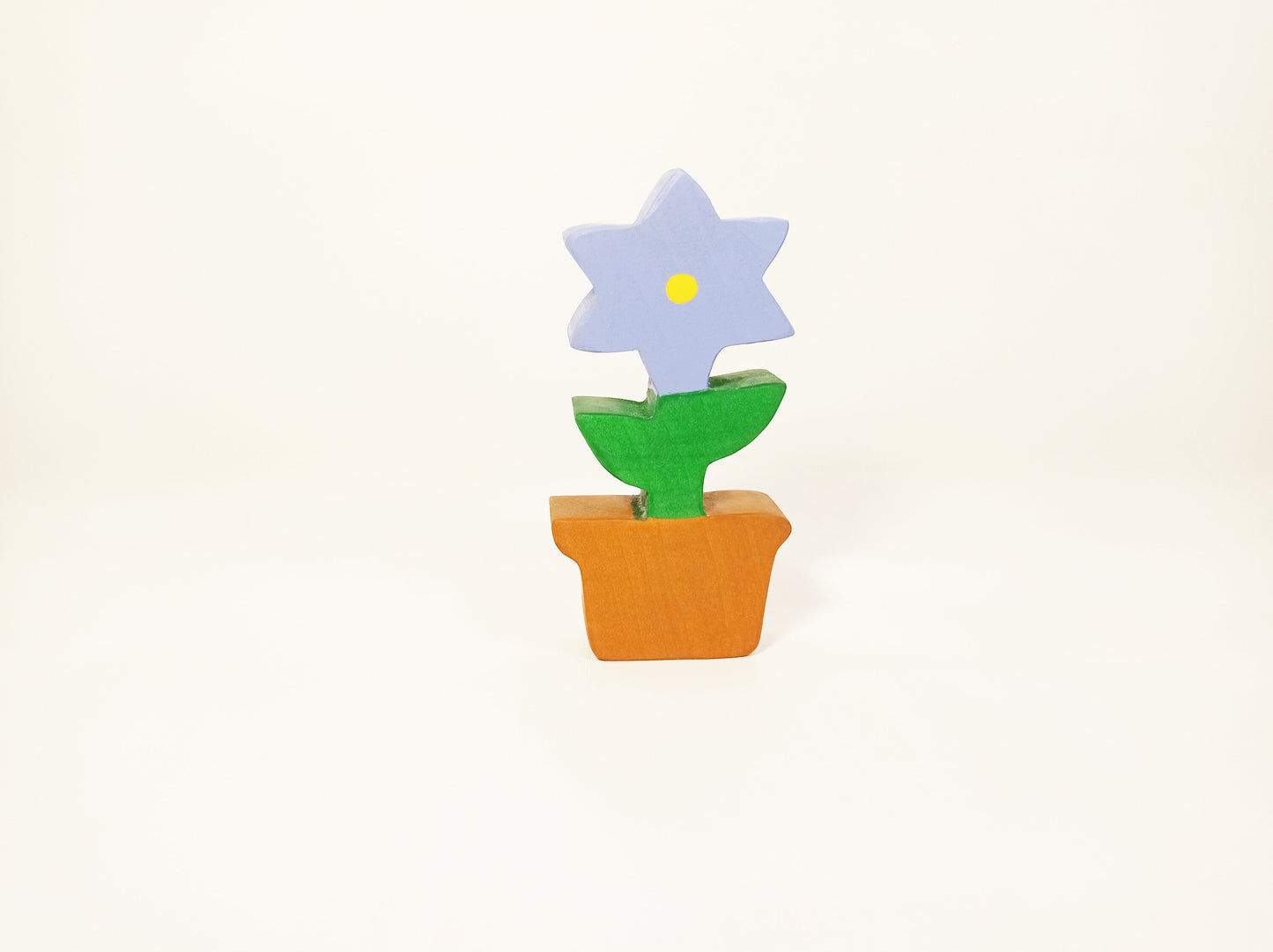 Light purple flower wooden toy, waldorf toy flower, open ended toys, waldorf wooden toys, handmade wooden toys , seasonal nature table decor