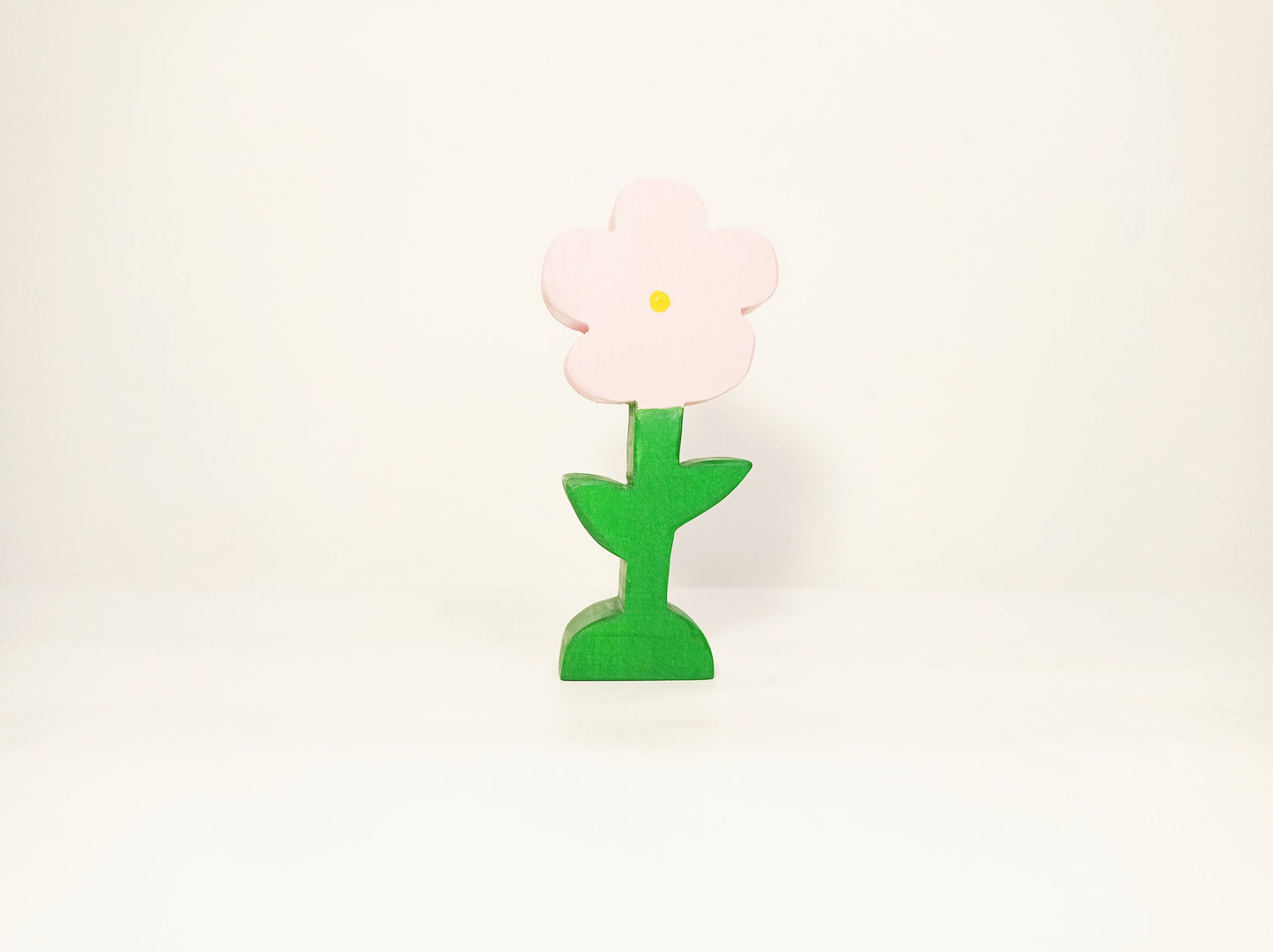 Light pink flower wooden toy, waldorf toy flower, open ended toys, waldorf wooden toys, handmade wooden toys , seasonal nature table decor