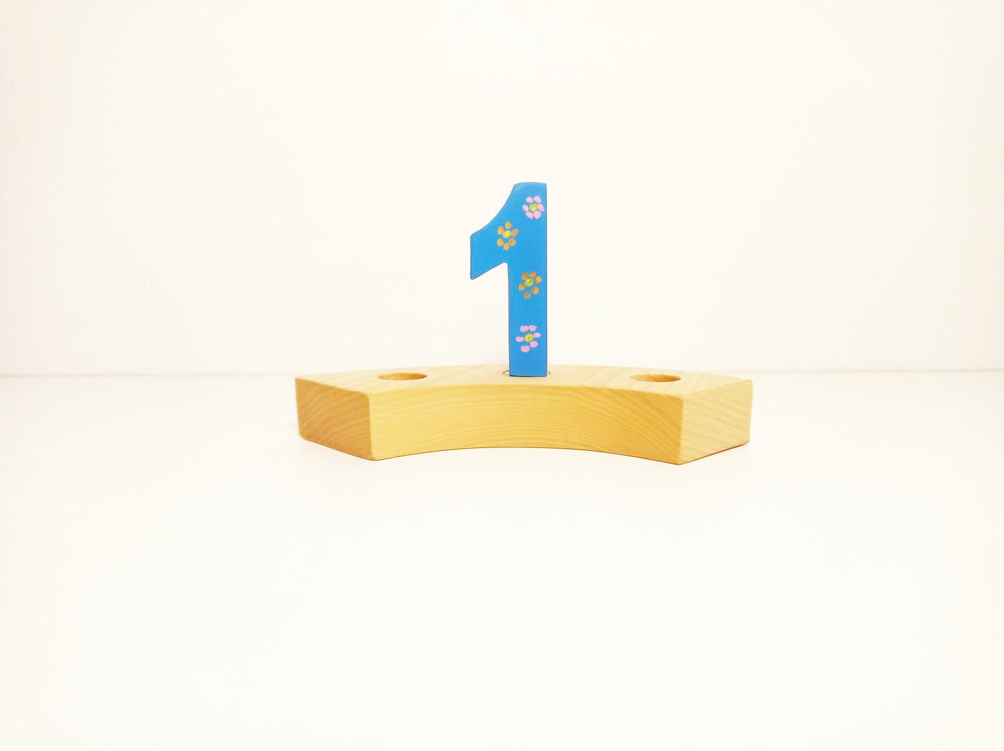 Flower number 1 birthday ring ornament, waldorf ring ornament, waldorf decoration, birthday ring, birthday decorations, waldorf numbers