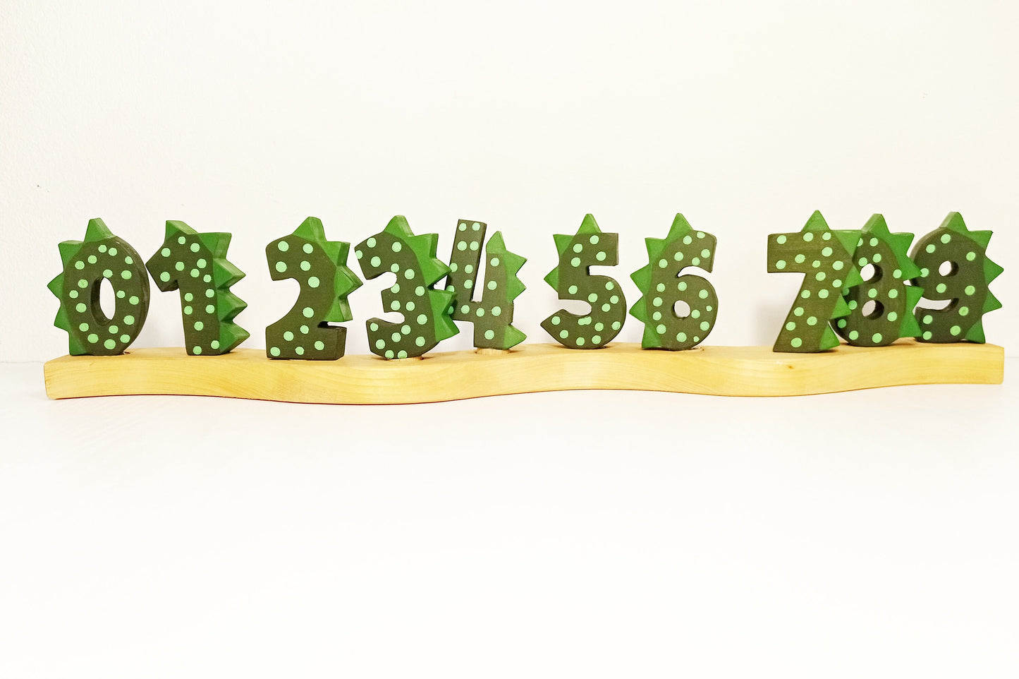 10 waldorf numbers birthday ring ornament set