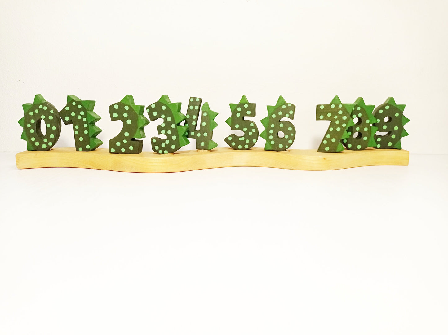 10 waldorf numbers birthday ring ornament set