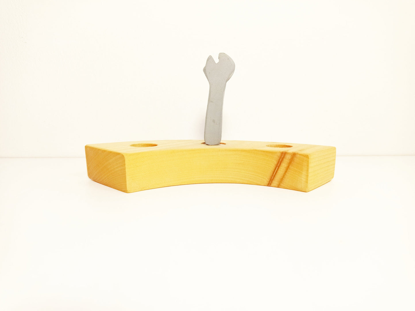 Wrench birthday ring ornament, celebration ring ornament wrench, tools waldorf inspired ornaments, seasonal table decor, jaar ring plugs