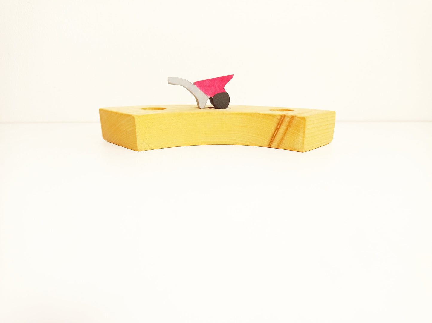 Wheelbarrow birthday celebration ring ornament, waldorf seasonal table decoration, waldorf wooden ornaments, tools celebration ring decor