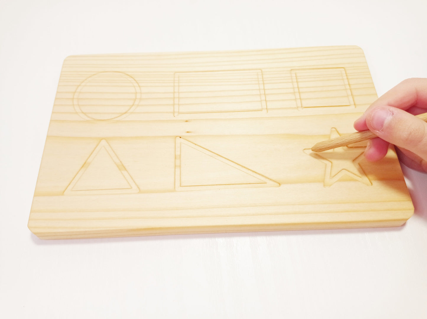Wooden prewriting tracing board, wooden educational montessori material, waldorf inspired, montessori inspired, homeschool material toy