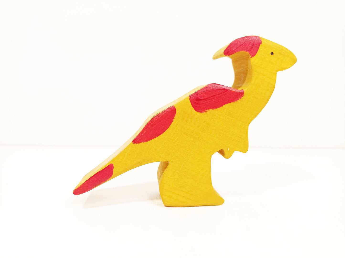 Parasaurolophus wooden toy, wooden dinosaur toy, waldorf animals, prehistoric animals, gift for toddlers and kid, eco friendly toy kids gift