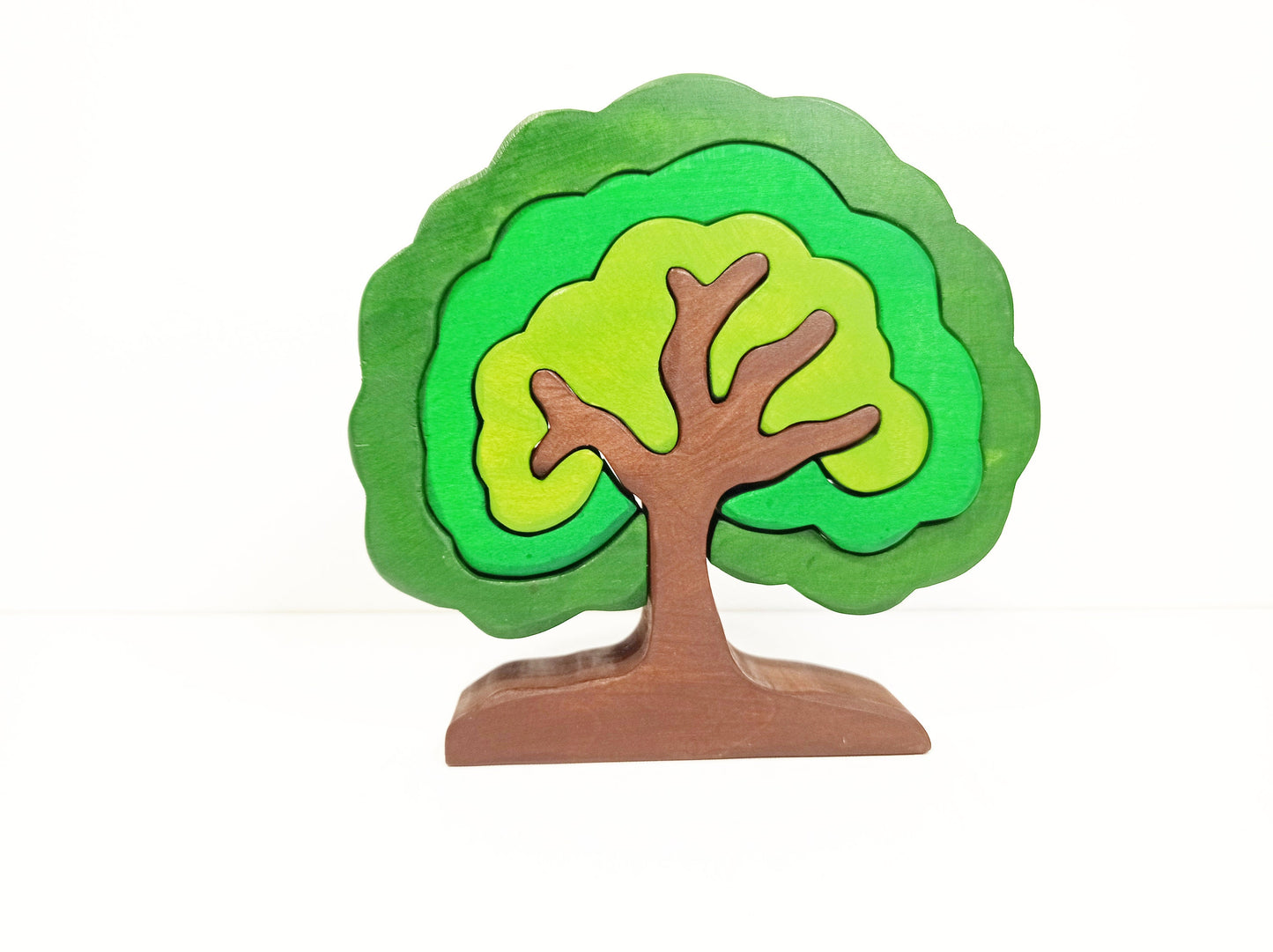 Wooden puzzle tree toy, waldorf trees, wooden toy trees, toy puzzle trees, birthday christmas gift for kids and toddlers, wooden puzzle toy