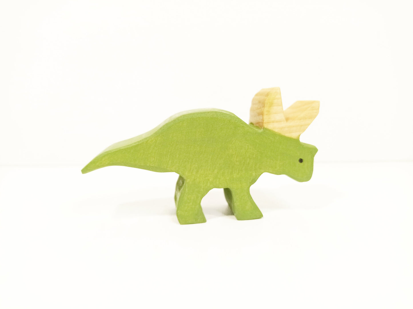 Triceratops wooden toy, waldorf inspired wooden dinosaur toy, gift for kids and toddlers, christmas and birthday gift wooden toy set