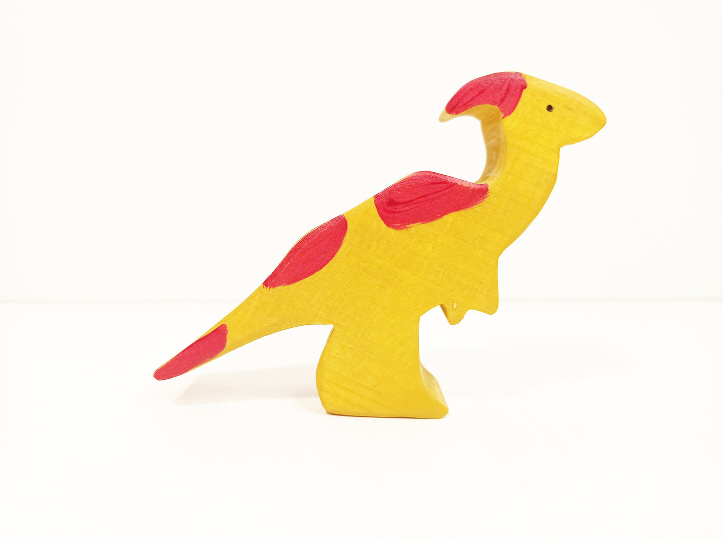 Parasaurolophus wooden toy, wooden dinosaur toy, waldorf animals, prehistoric animals, gift for toddlers and kid, eco friendly toy kids gift