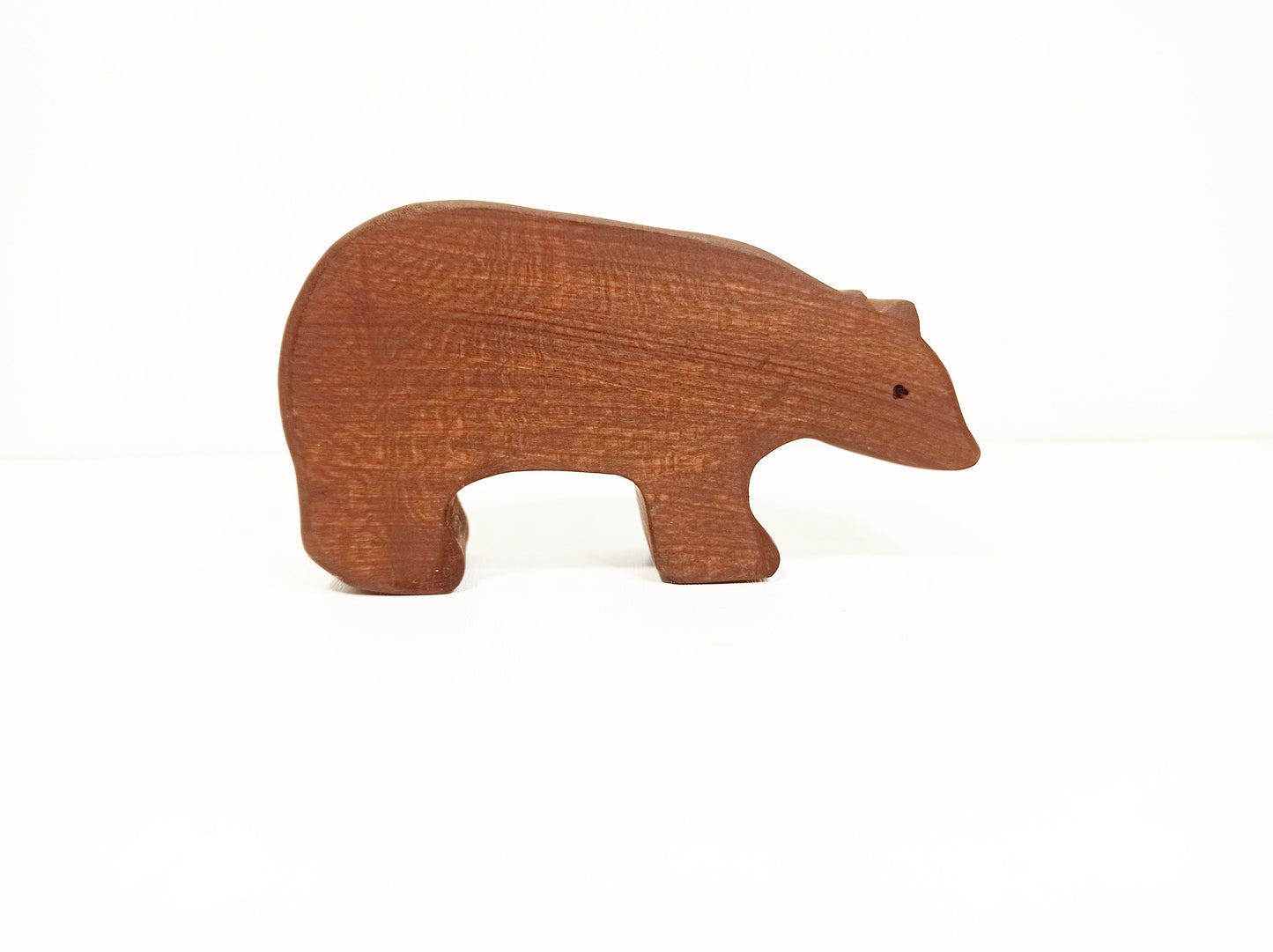 Brown bear wooden waldorf inspired toy