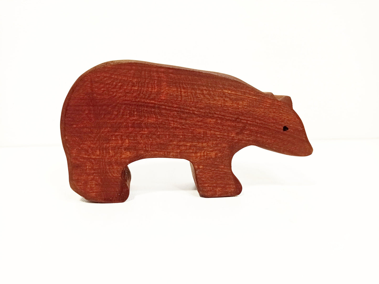 Brown bear wooden waldorf inspired toy