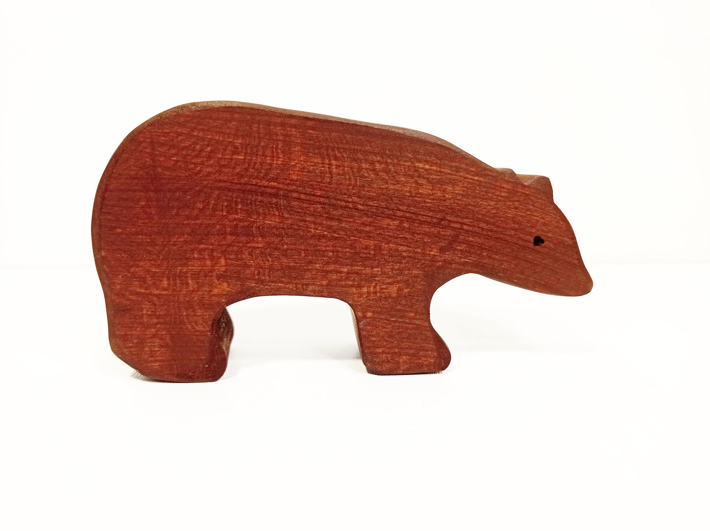 Brown bear wooden waldorf inspired toy