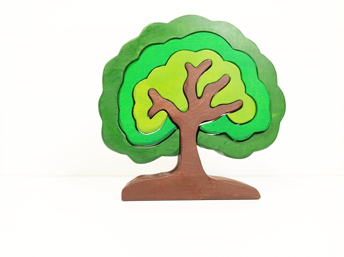Wooden puzzle tree toy, waldorf trees, wooden toy trees, toy puzzle trees, birthday christmas gift for kids and toddlers, wooden puzzle toy