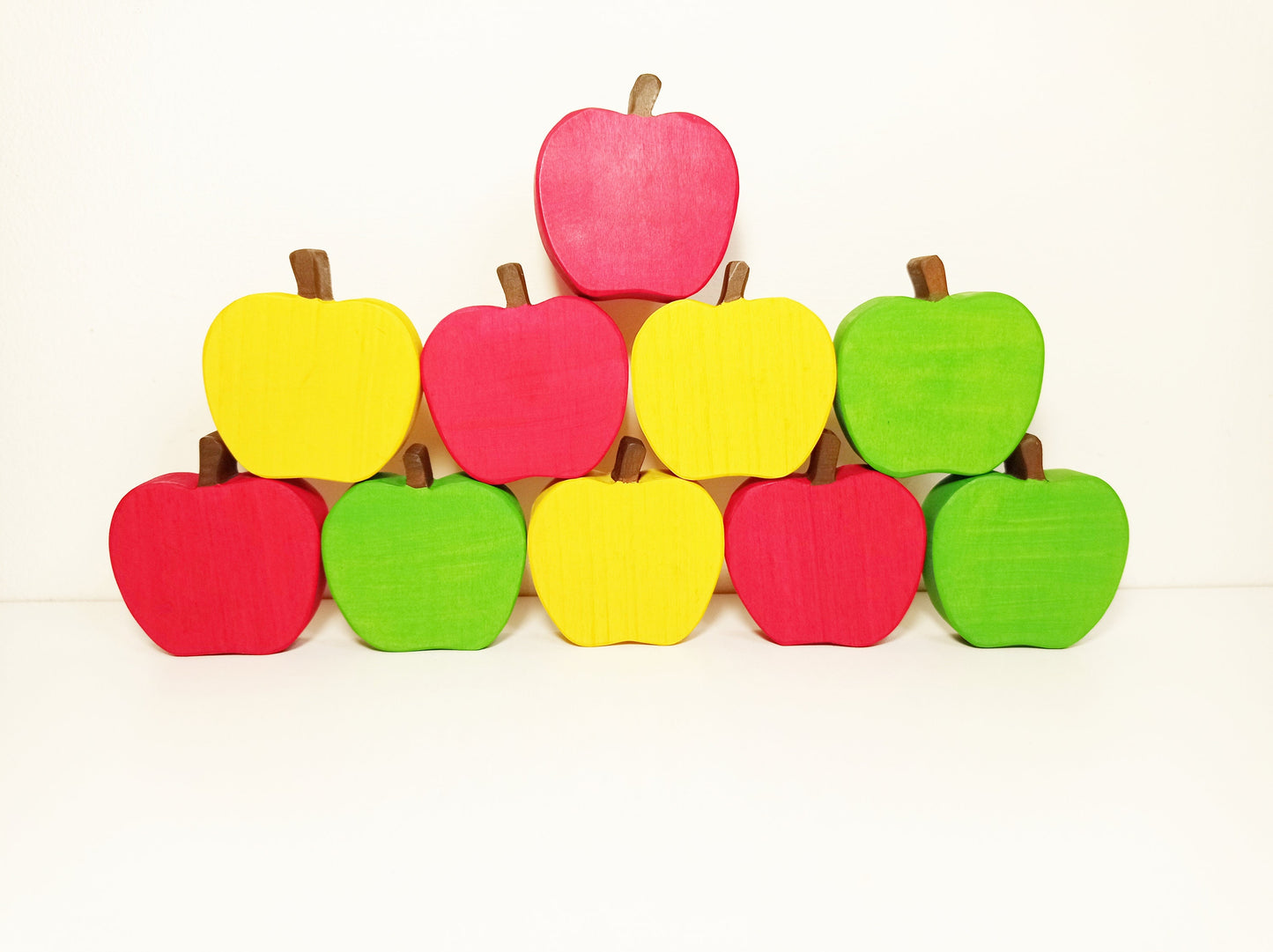 Apple stacker wooden stacker toy