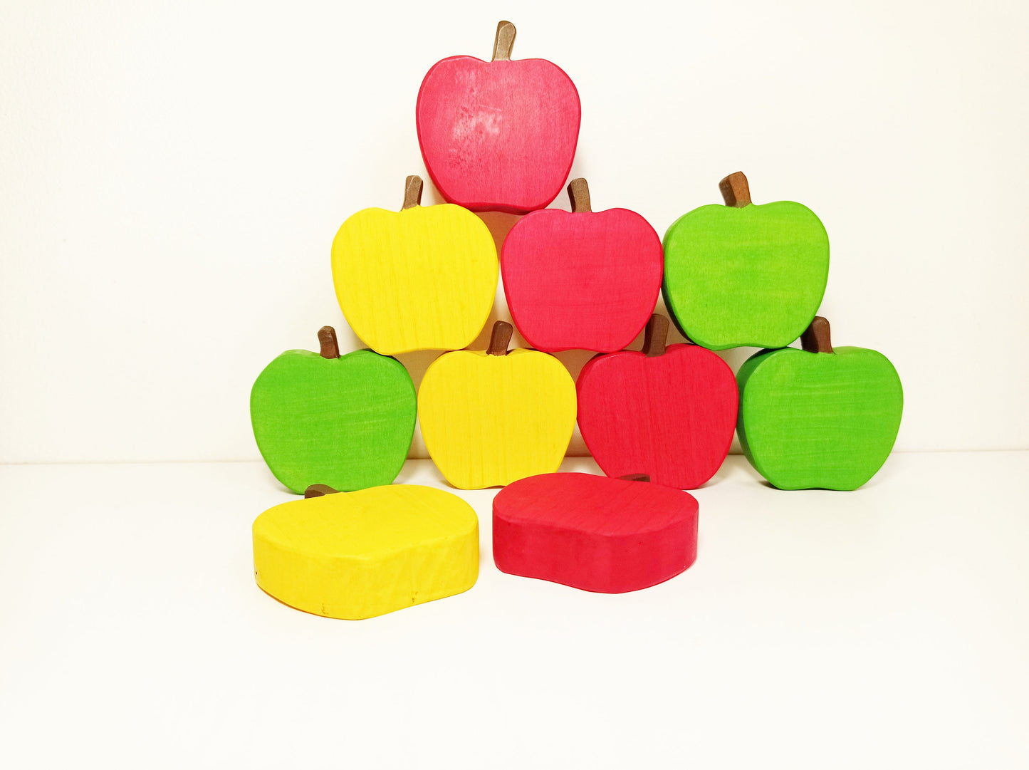 Apple stacker wooden stacker toy