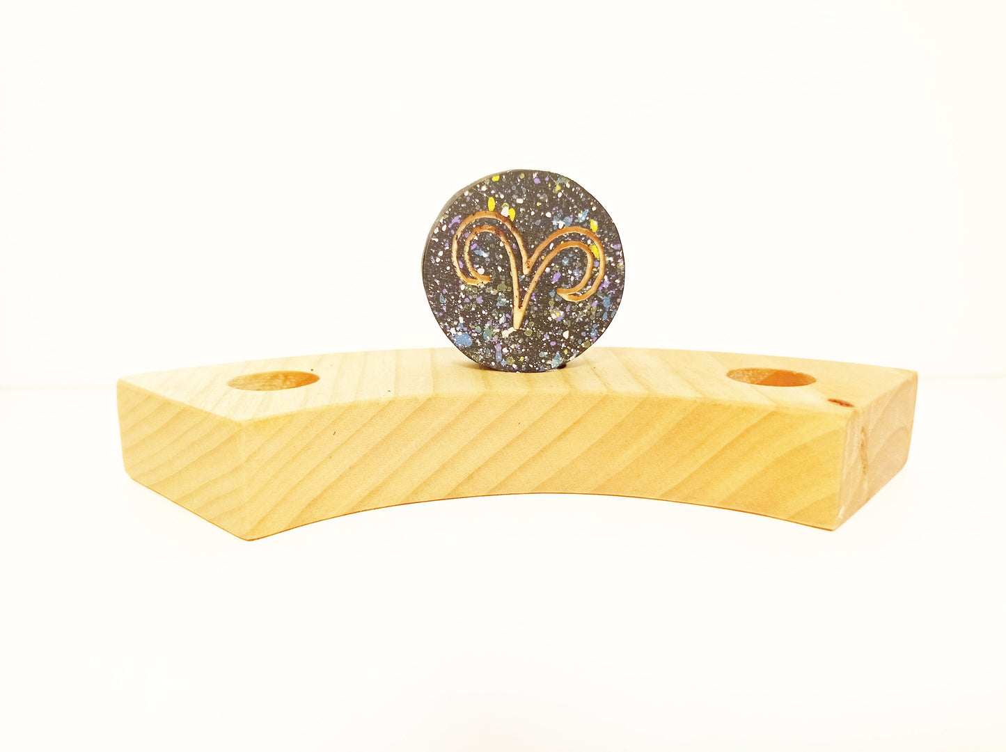 Astrological sign aries celebration ring ornament, waldorf birthday ring ornament zodiac, horoscope sign waldorf birthday ring decoration