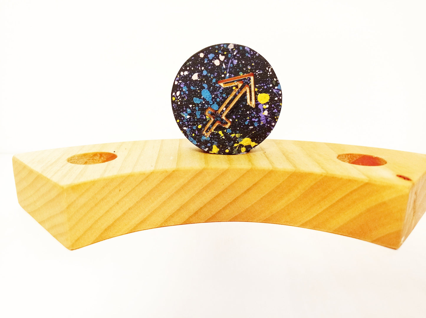 Astrological sign sagittauris celebration ring ornament, waldorf birthday ring ornament zodiac, horoscope sign waldorf birthday ring decor