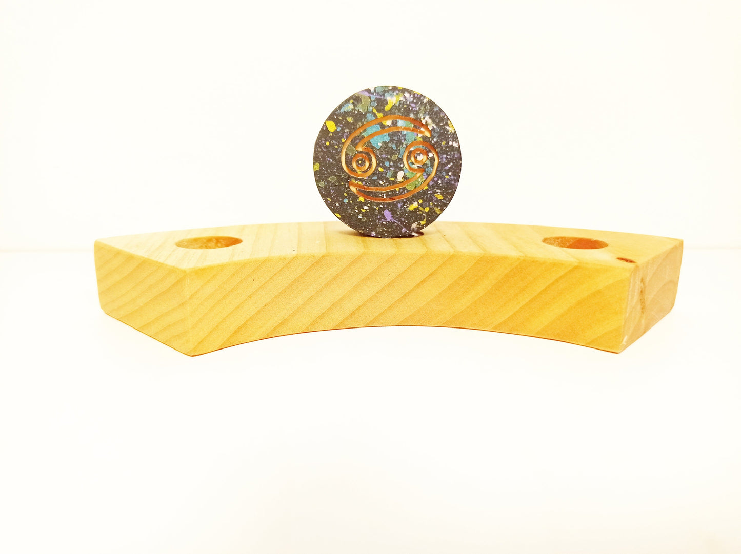 Astrological sign cancer celebration ring ornament, waldorf birthday ring ornament zodiac, horoscope sign waldorf birthday ring decoration