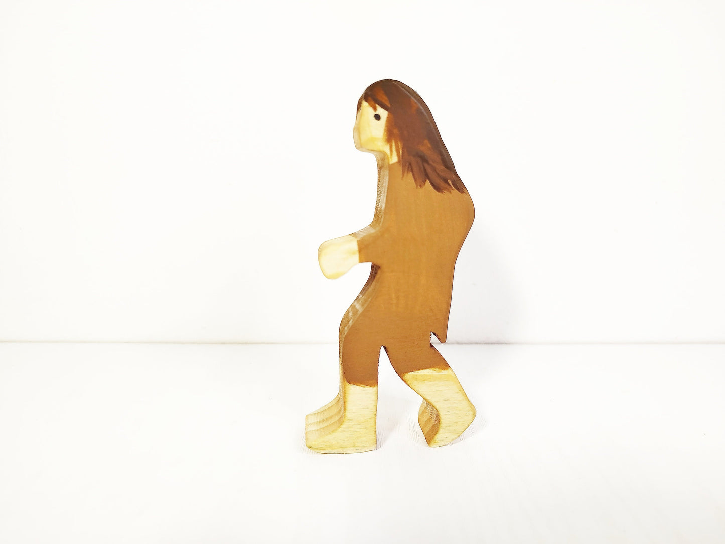 Cavewoman wooden toy figurine, waldorf inspired prehistoric period toys, imaginative play, open ended play toy, gift for kids and toddlers