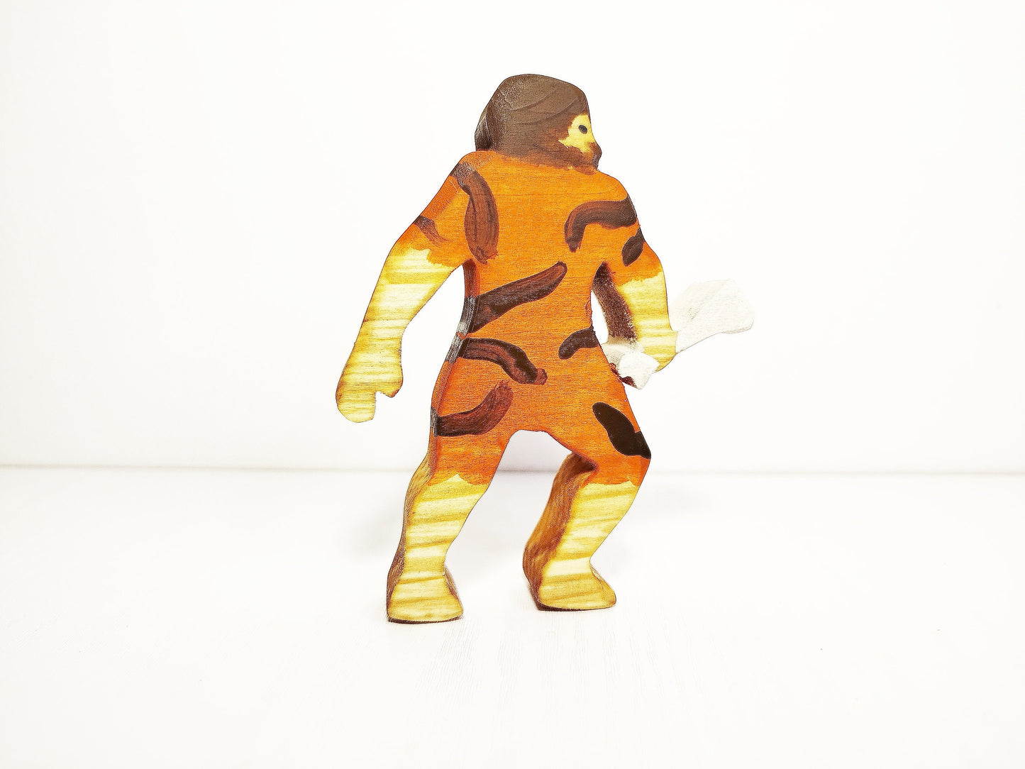 Caveman wooden toy figurine, eco-friendly, heirloom quality waldorf prehistoric period toy, imaginative play, open ended gift for kids
