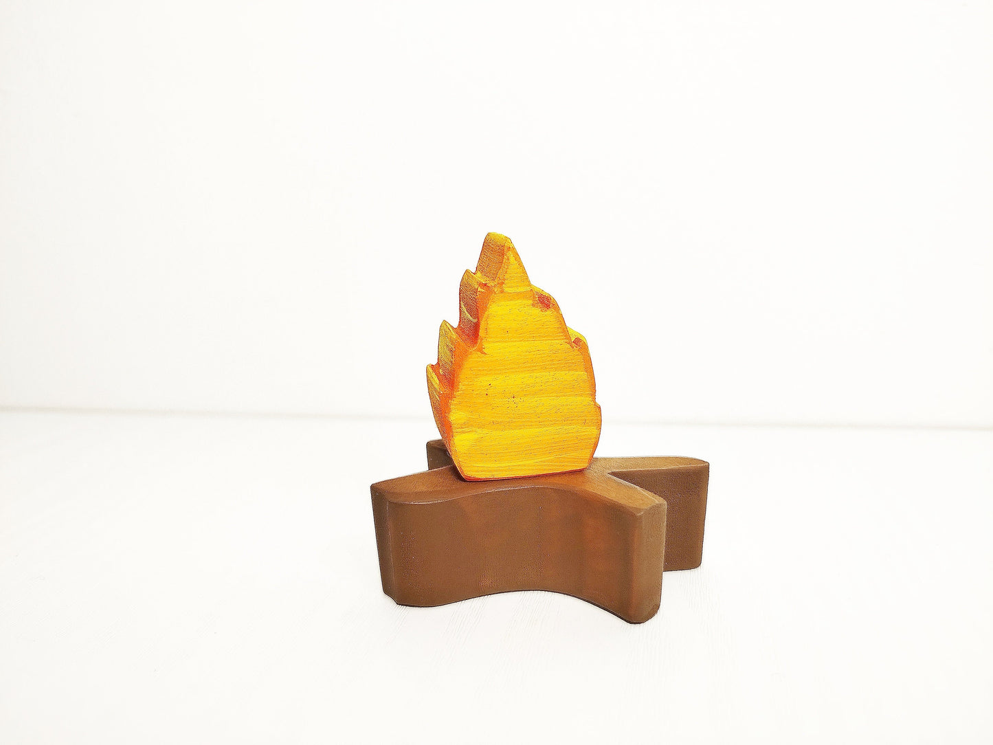 Wooden fire toy, waldorf inspired fire toy, open ended play material, christmas gift for kids and toddlers, imaginative pretend play toy